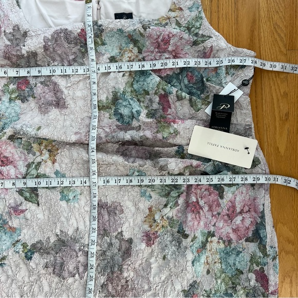 ADRIANNA PAPPEL Plus Size Floral Ruched Formal Dress Size 30W NWT - Picture 13 of 16